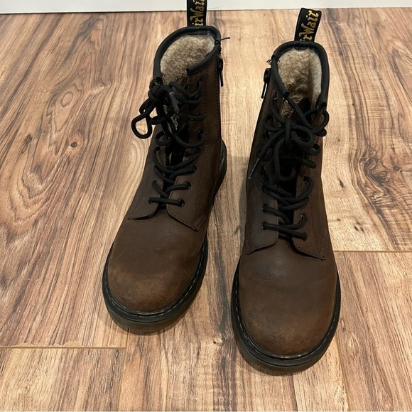 Doc Dr Martens 1460 FAUX FUR LINED LACE UP BOOTS - Picture 5 of 10